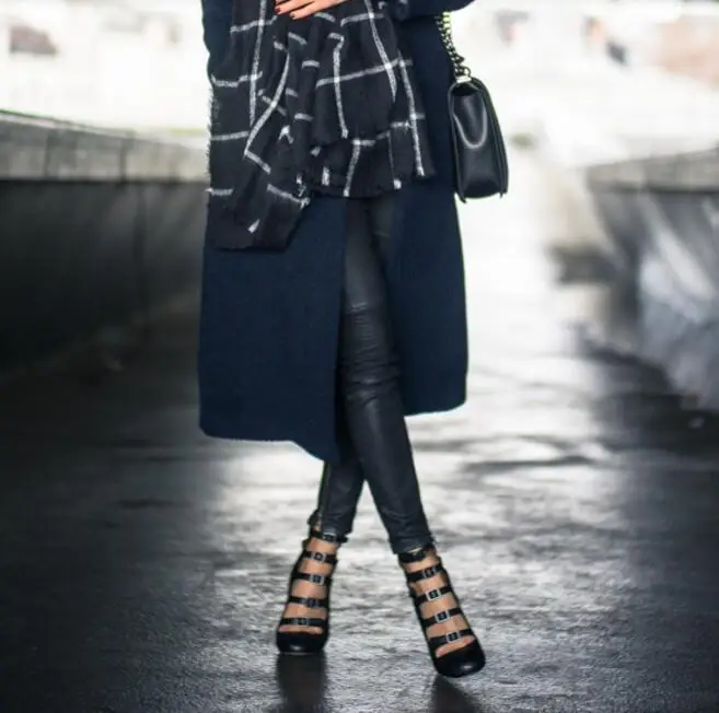 Женские черные кожаные туфли лодочки на высоком каблуке молнии|black leather pumps|leather