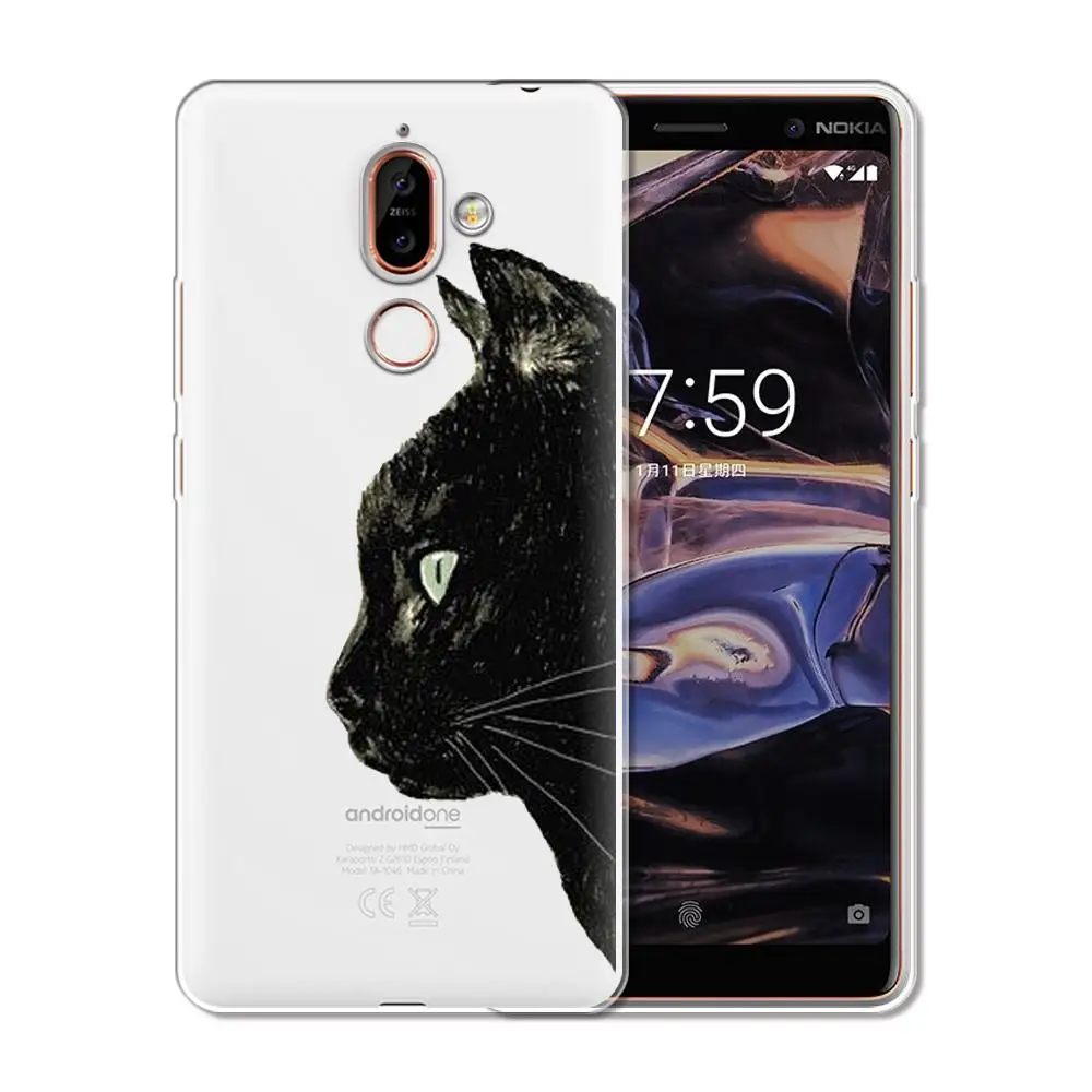 Чехол для телефона чехол Nokia 2 1 3 5 6 7 8 Plus 2018 X3 X5 X6 X7 с мягким силиконовым чехлом из