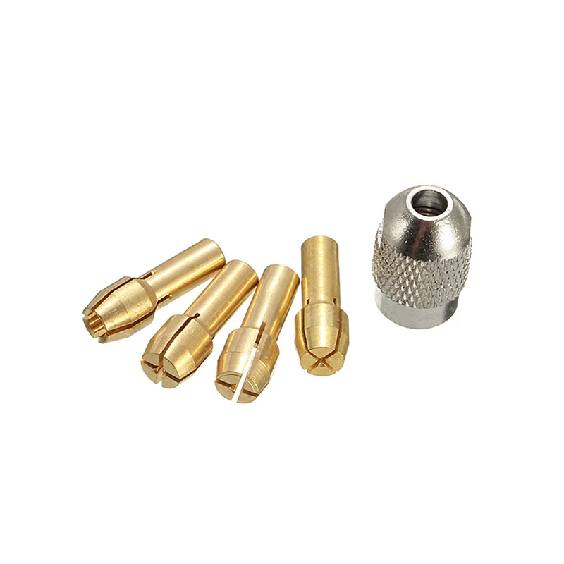 

10Pcs Brass Drill Chuck Collet Bits For Rotary Tool 0.5-3.2mm 4.3mm Shank