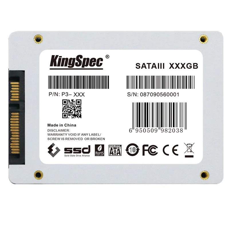 KingSpec 128 SSD диск 2 5 дюймов SATA3 3D TLC HDD твердотельный Harde для ноутбука ноутбук высокая