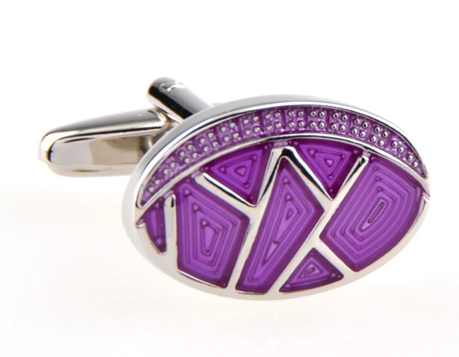 Мужские запонки серебряные черные синие фиолетовые для рубашки J1169|purple cufflink|men cuff