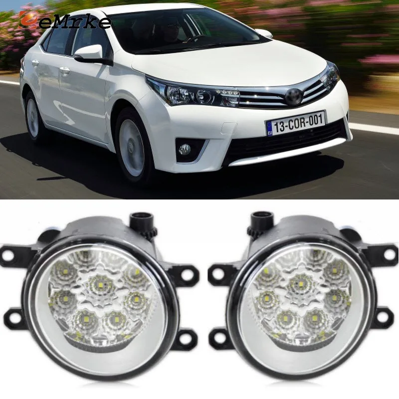 

EEMRKE Car-Styling For Toyota Corolla International 2014-2016 9-Pieces Led Halogen Fog Lights 12V 55W Fog Head Lamp