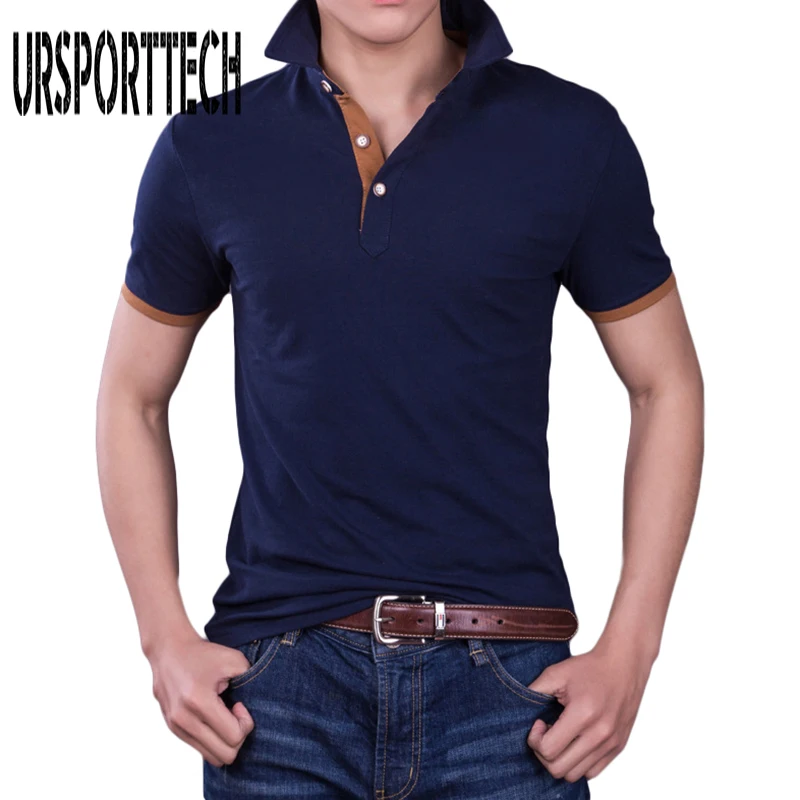 Брендовая одежда URSPORTTECH новинка мужская рубашка-поло деловая и повседневная