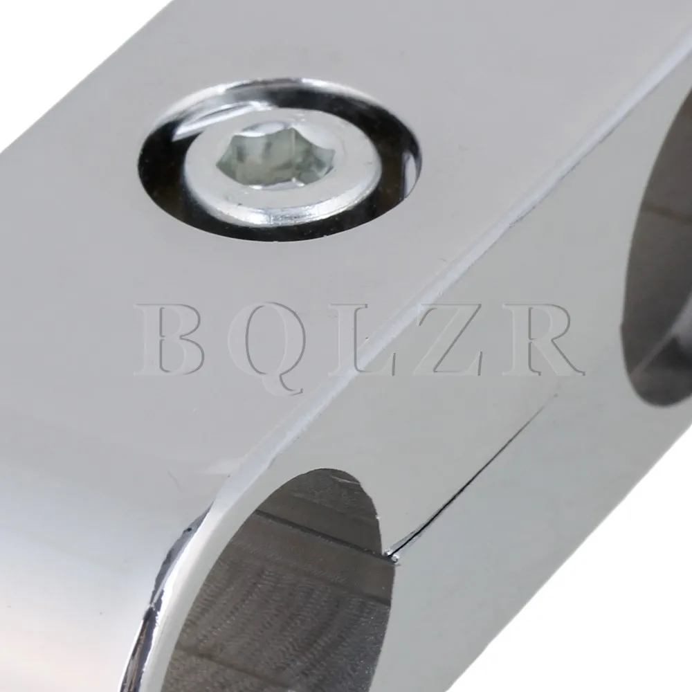 BQLZR полированный 2 отверстия трубный соединитель для 25 мм зажим трубы полка