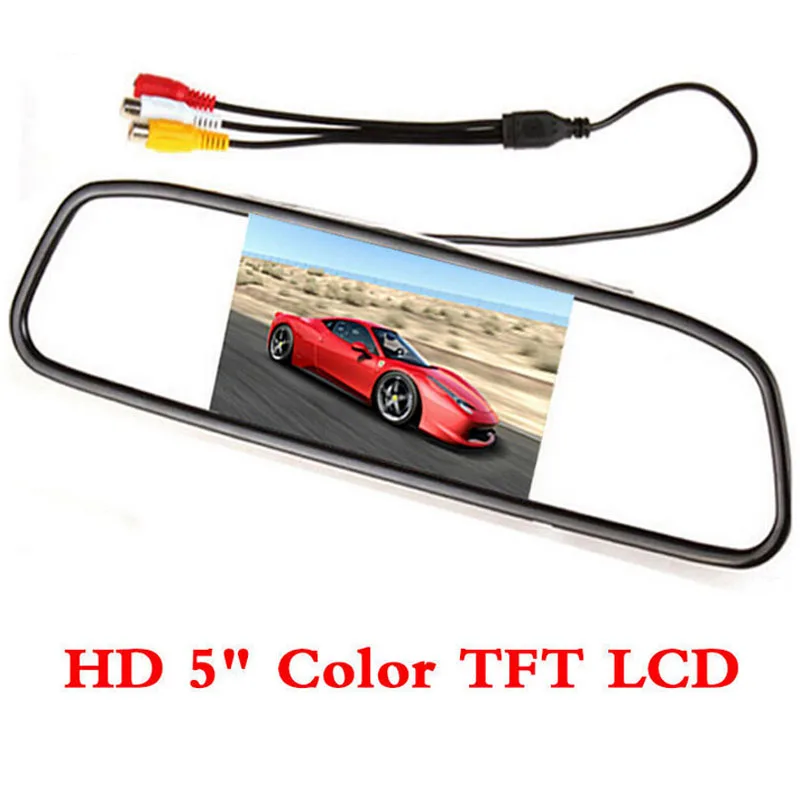 5 дюймов Автомобильный Монитор lcd tft 800x480 hd цифровой цвет для автомобиля камера