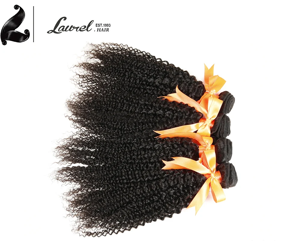 Глубоко Курчавый Бразильский Волос Девы 4 Пучок Наносит Девственница Афро
