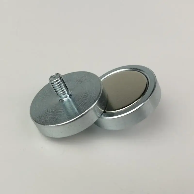 

10PCS D32mm Magnet strong powerful Neodymium N52 Magnet Pot M6*10.5MM Magnetic Multifunctional Fixed Suction Cup Magnets Base