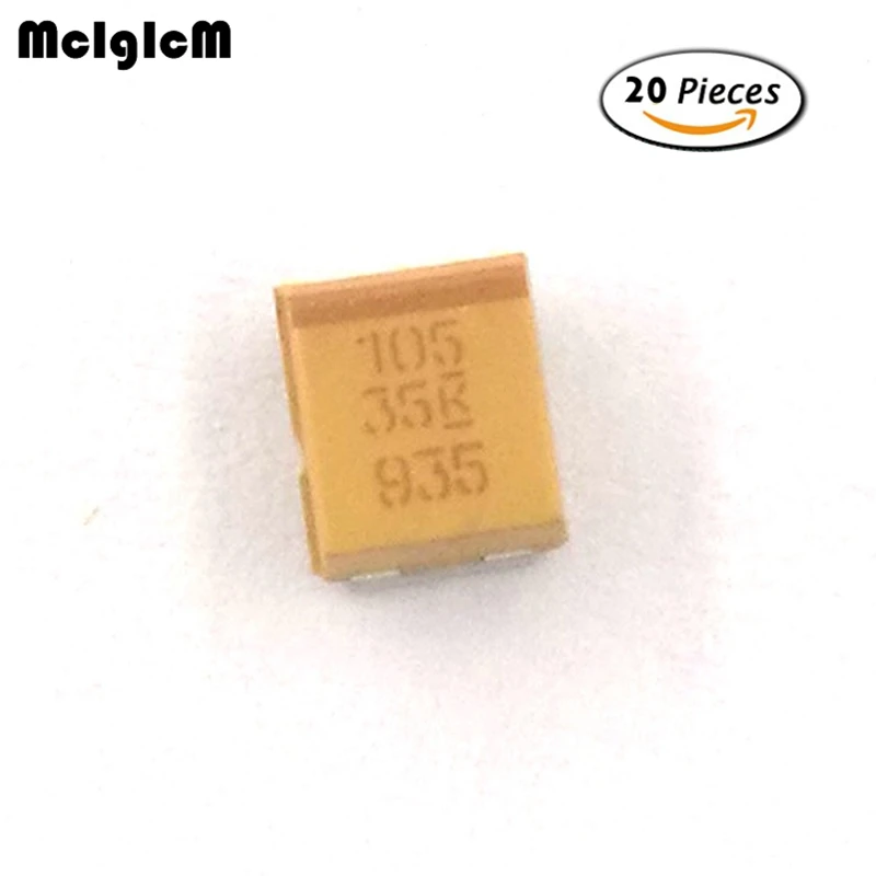 MCIGICM 20 шт B 3528 мкФ 35V SMD Танталовый конденсатор|Конденсаторы| |
