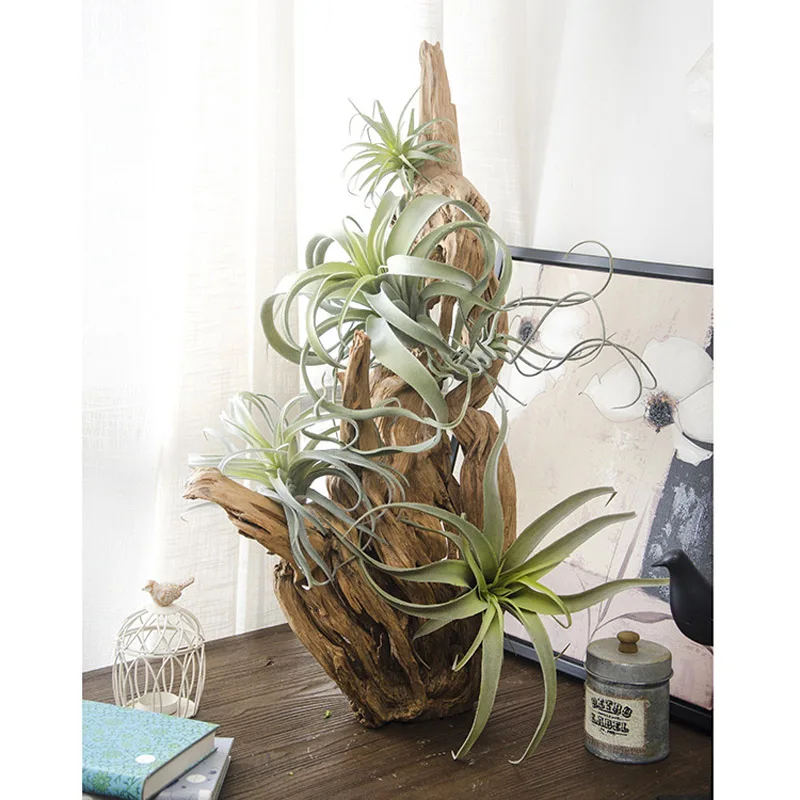

European Large Artificial Flocking Pineapple Air Grass Plastic Flower Simulation Green Plant Vine Wedding Home Shop Decoration