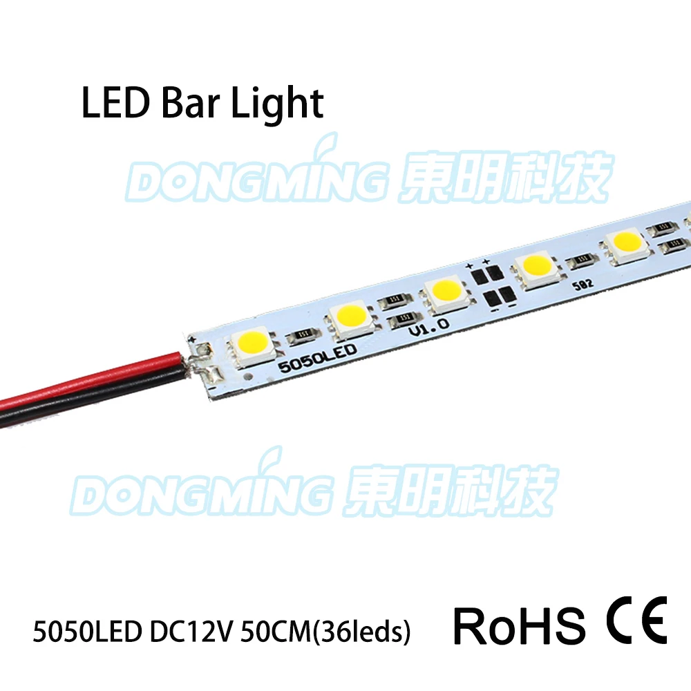 

10pcs/Lot 0.5m LED bar light 5050 SMD DC 12V 36Leds led strip light led luces bar kitchen led undercabinet light