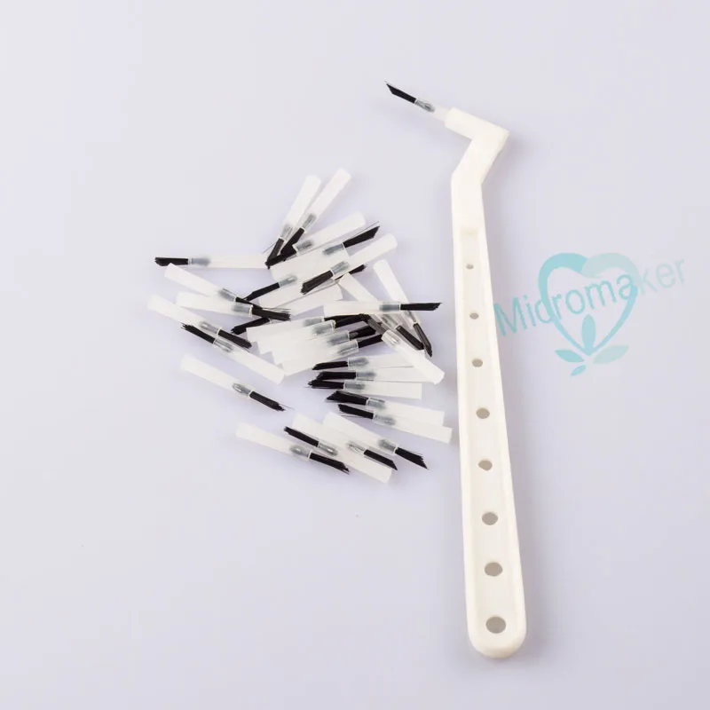 

Dental 100 Pcs Disposable Composite Brush Tips With 2 Brush Handles For Denrist Lab Supplies