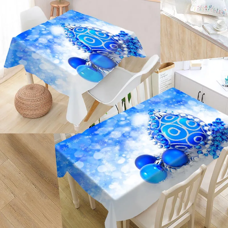 tablecloth Пользовательские Рождественские Элементы скатерть квадратная/прямоугольная Свадебная скатерть покрытие для телевизора чайная скатерть - Цвет: tablecloth