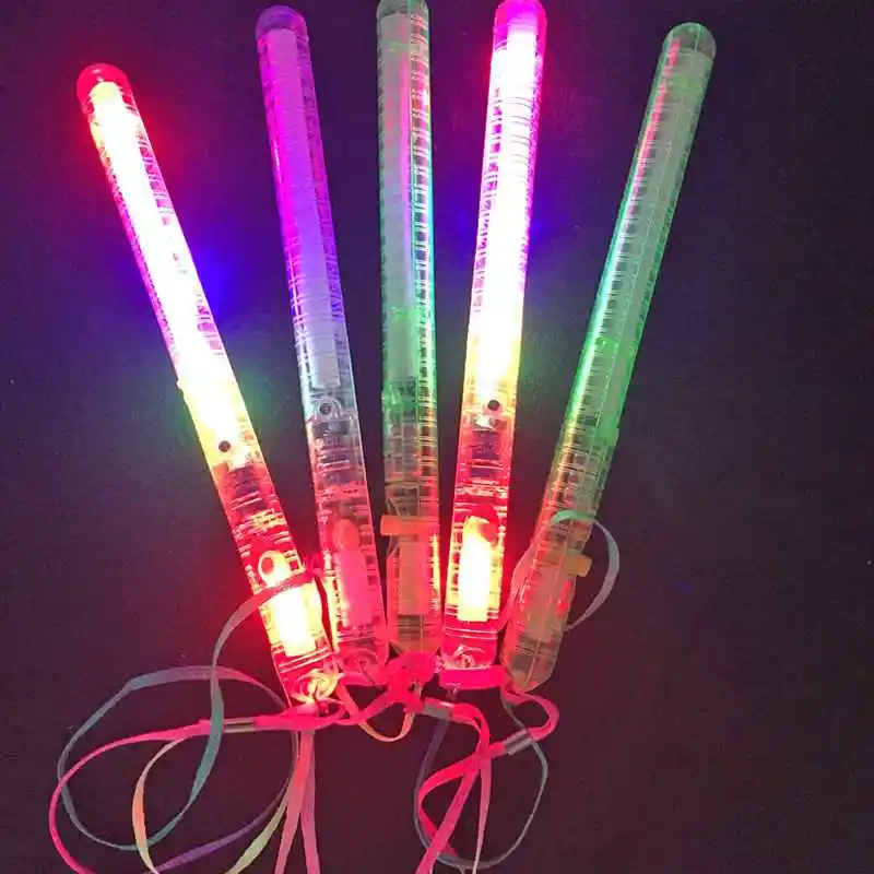 Glow colorful stick Свадебный реквизит светящаяся палочка мигающая палочка светодиодная палочка из вспененного материала мультяшный кролик медведь микс игрушки светильник меч rave вечерние украшения - Цвет: Glow colorful stick