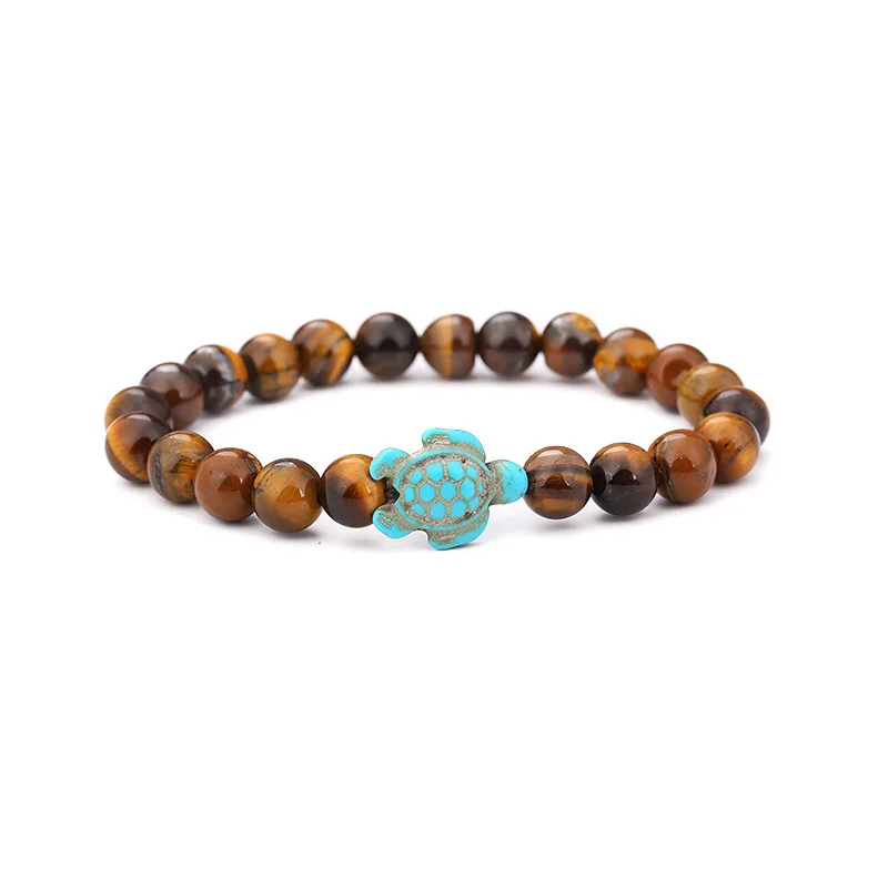 18 цветов винтажный светильник черепахи голубые амулеты 8 мм бусины из