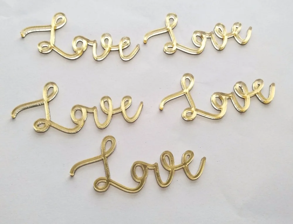 Зеркальная Наклейка MEYA LOVE с надписью на английском милые зеркальные наклейки