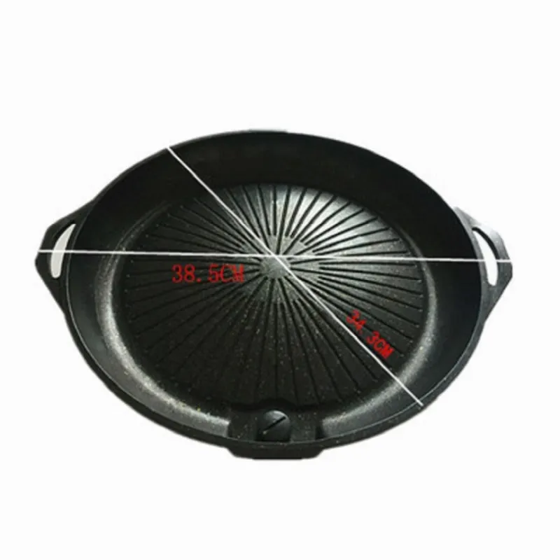 Baking Tray Maifan Stone Coated Barbecue Dish Pot Korean Household Smokeless Non-stick | Дом и сад