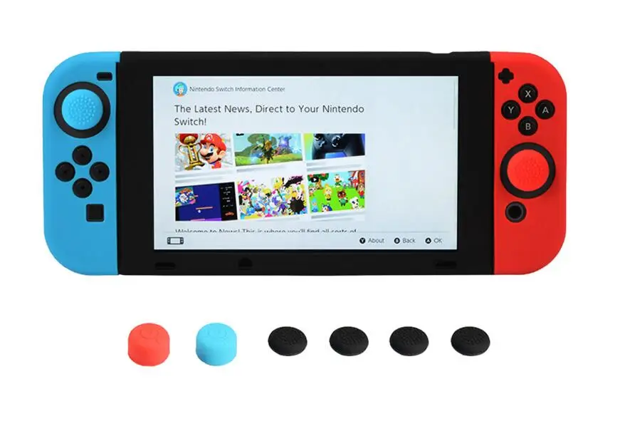 Силиконовый чехол Крышка для переключателя NS Console Joy Con защитный кожи с рукоятка