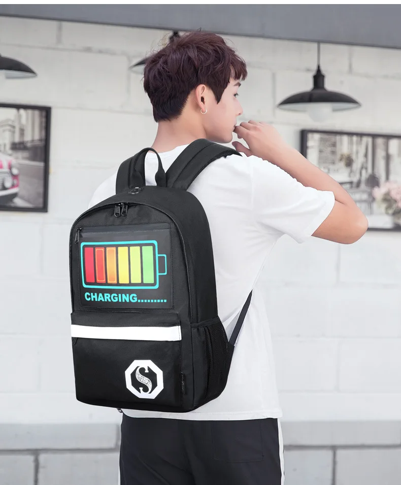 SENKEY Style новая школьная сумка унисекс для подростков Подростковая световой рюкзак школьный рюкзак сумка для мальчиков и девочек
