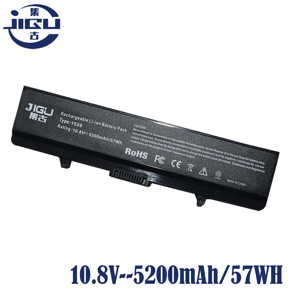 JIGU 6 ячеек ноутбук RN873 батарея GW240 RU586 для Dell Inspiron M911G 1525 1526 297 1545 1546 XR693 1750 Vostro 500|battery