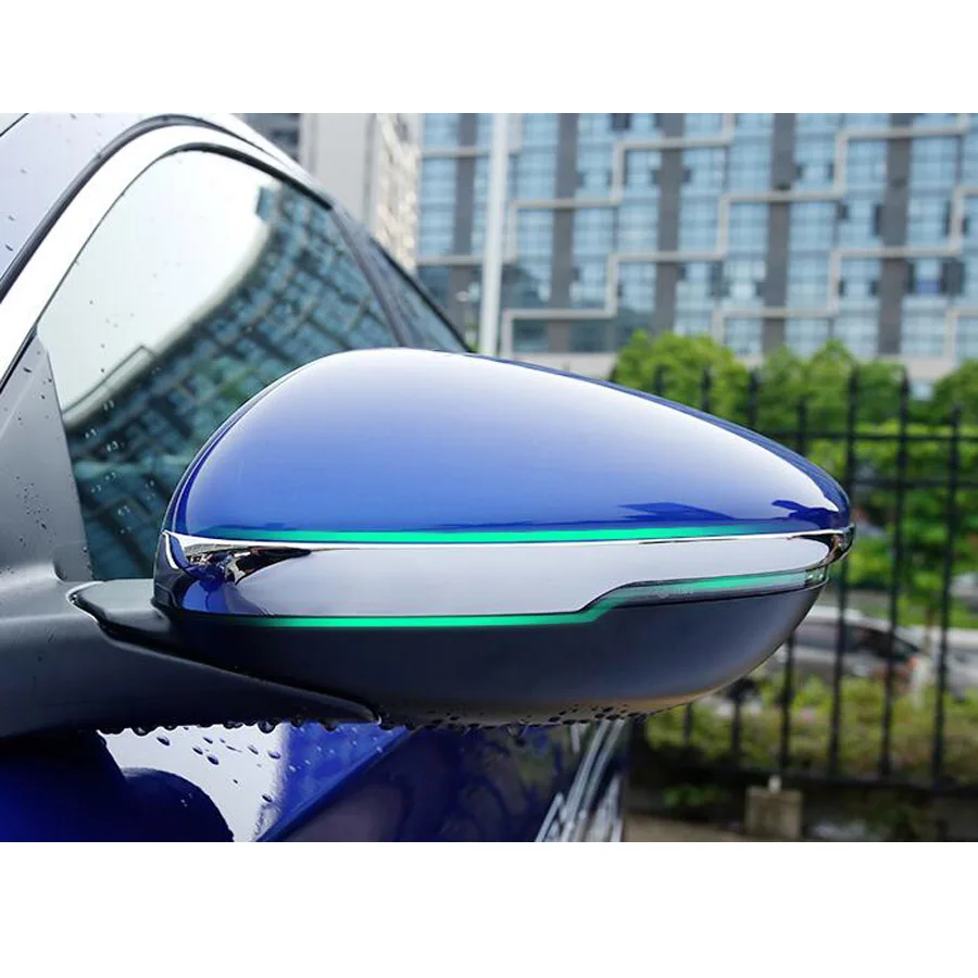 YAQUICKA Автомобильная внешняя передняя сторона зеркало заднего вида полоски