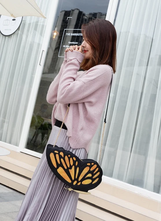 Новинка уникальный дизайн сумки на плечо с бабочками высокое качество милые