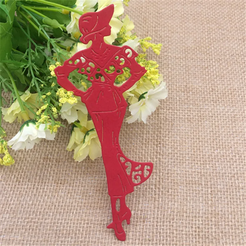 Женская модель Модные металлические Вырубные штампы фотоальбом карточка бумага