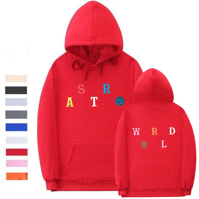 Red XMS223 Уличная одежда, несколько стилей, Astroworld, толстовка с капюшоном, мужская и женская мода, с буквенным принтом, толстовки, пуловер - Цвет: Red XMS223