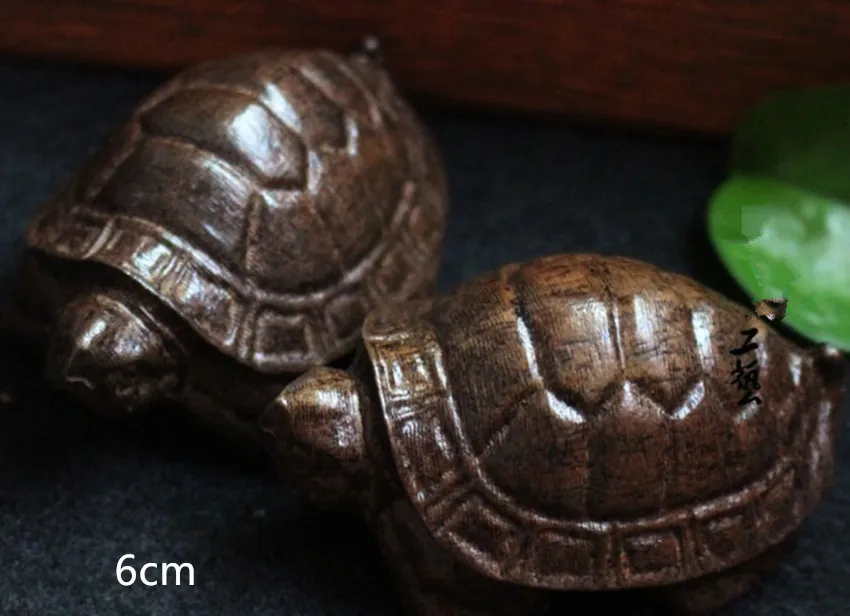 Миниатюрная черепаховая фигурка резьба по дереву домашнее украшение около 6 см |