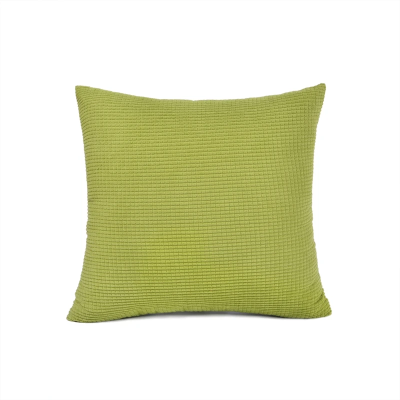 Современная Стильная однотонная Вельветовая наволочка для дивана кровати