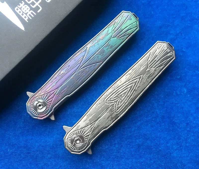 CH3505 Флип складной нож S35VN лезвие шариковый подшипник TC4 titanium сплава ручка Отдых на природе Охота Карманный Фруктовый Нож EDC инструмент сбора