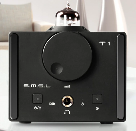 SMSL T1 ЦАП DSD512 ламповый усилитель для наушников 384 кГц/32Bit AK4490EQ + CM6632A