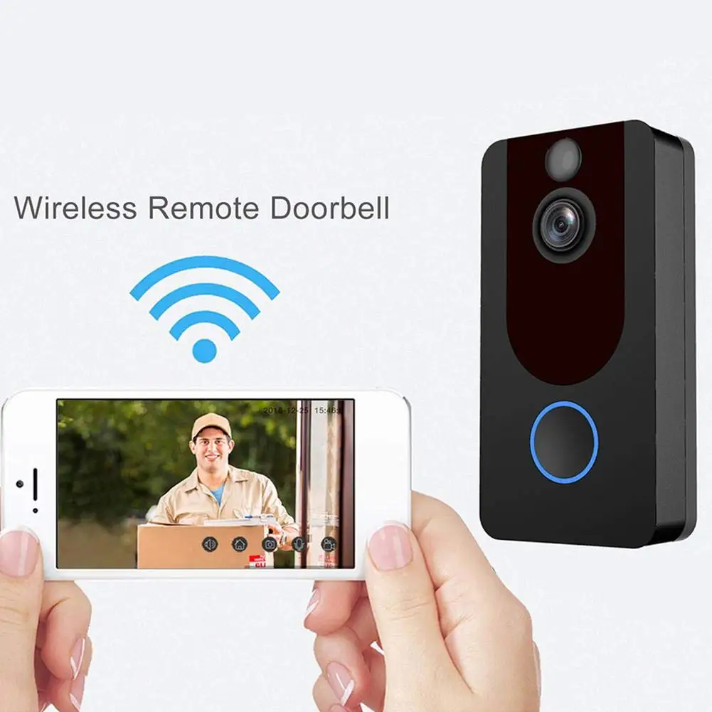 V6 V7 wifi беспроводной дверной звонок 720P 1080P умный IP видеодомофон камера безопасности дверной звонок удаленный мониторинг сигнализация