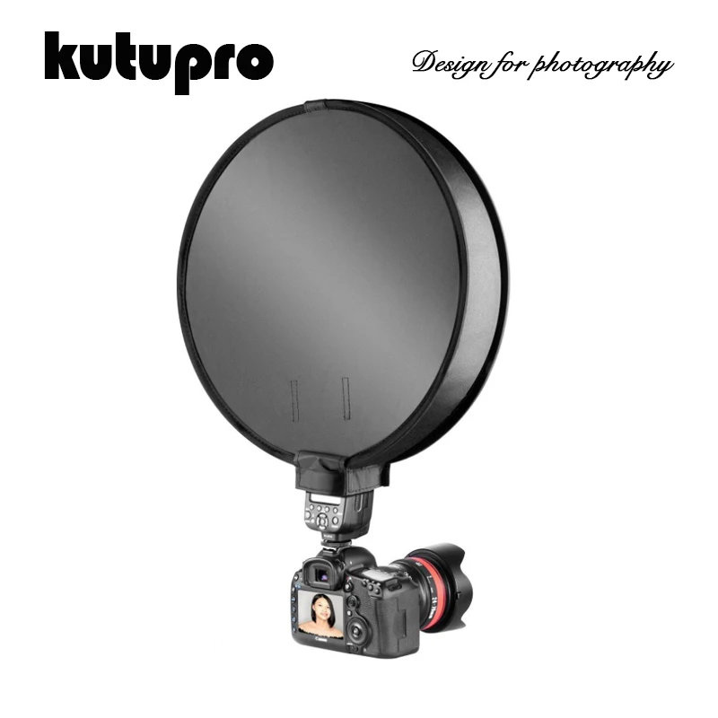 Универсальный Круглый рассеиватель для вспышки KUTUPRO 40 см складной