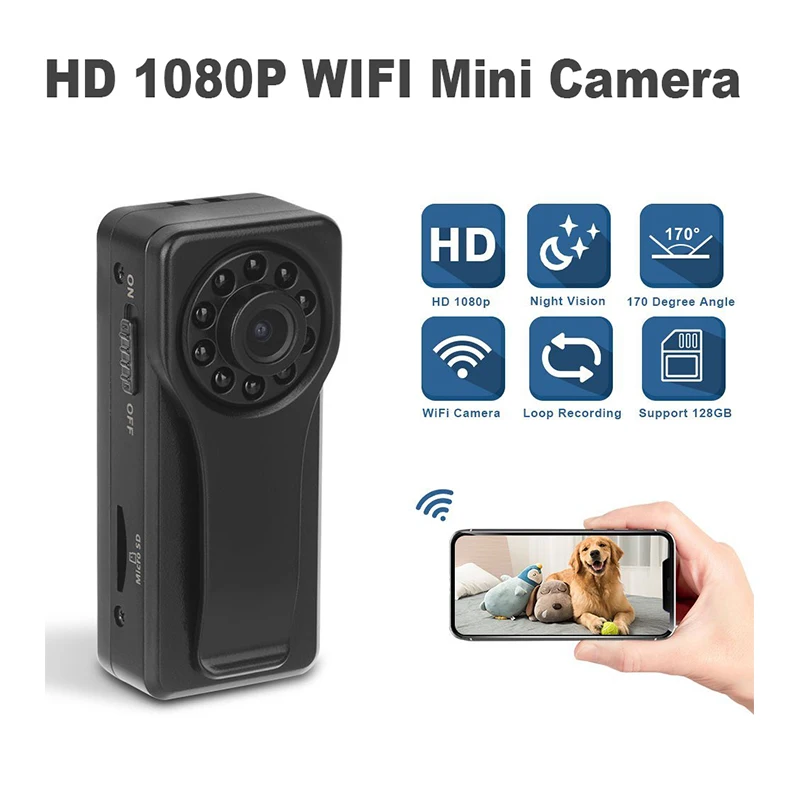 Wi Fi Мини A6 камера корпус потертая s 170 градусов видео рекордер безопасности