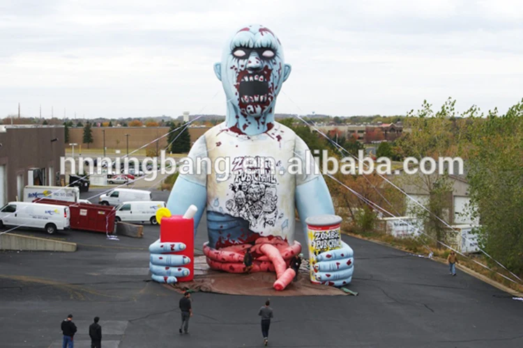 Бесплатная доставка высота 5 м украшение для Хэллоуина надувной зомби/Ходячие