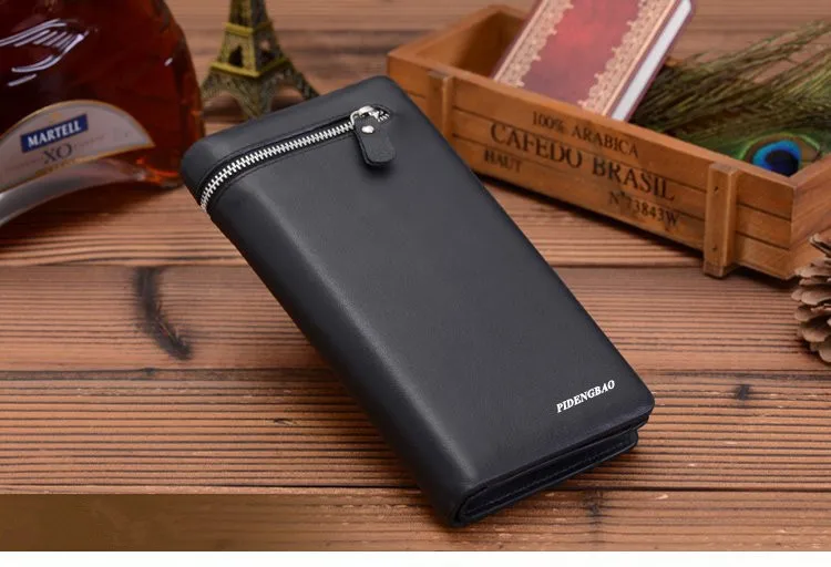 2015 бесплатная доставка оптовая продажа мужской кошелек на молнии брендовый из