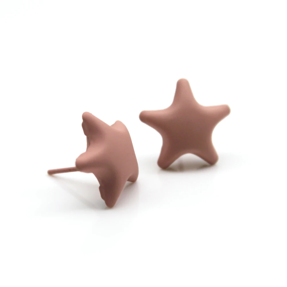 

Star Shape 4 colors Stud Earrings For Women Girl Fashion Lovely Ear Jewelry 5