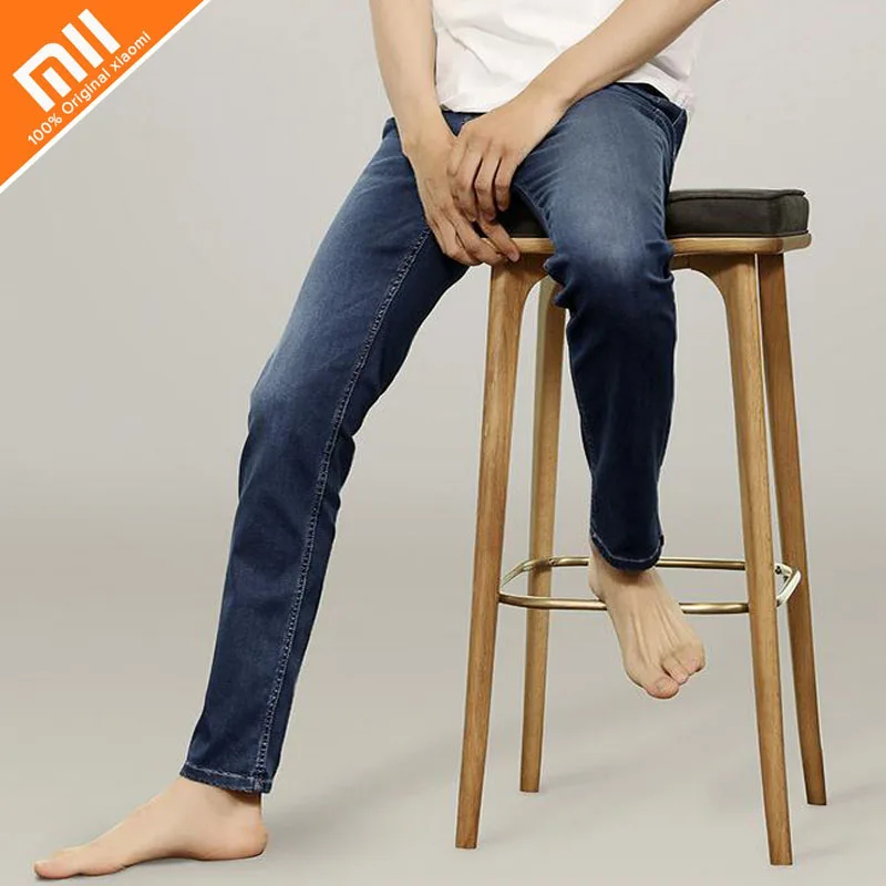 Оригинальные xiaomi COTTONSMITH day шелковые хлопковые джинсы мужские удобные джинсы брюки узкие ноги модные дикие летние крутые джинсы