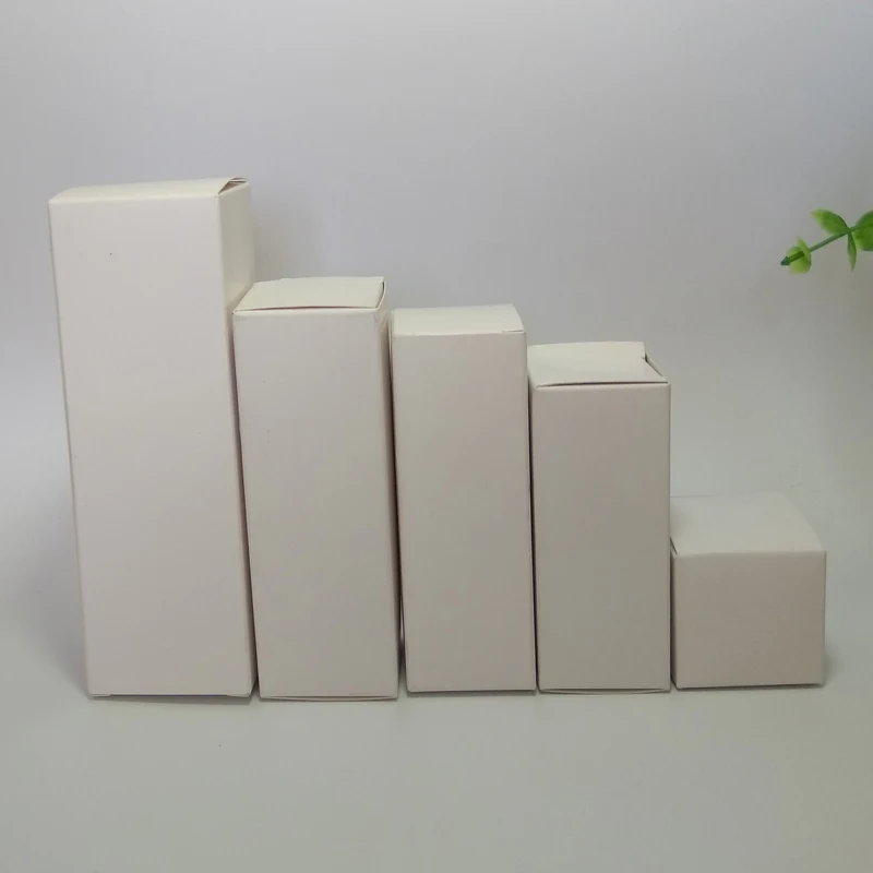 

100pcs/lot- 35*35mm Blank White 350gsm Paperboard Packaging Box for sample handmade soap party gift valve tubes