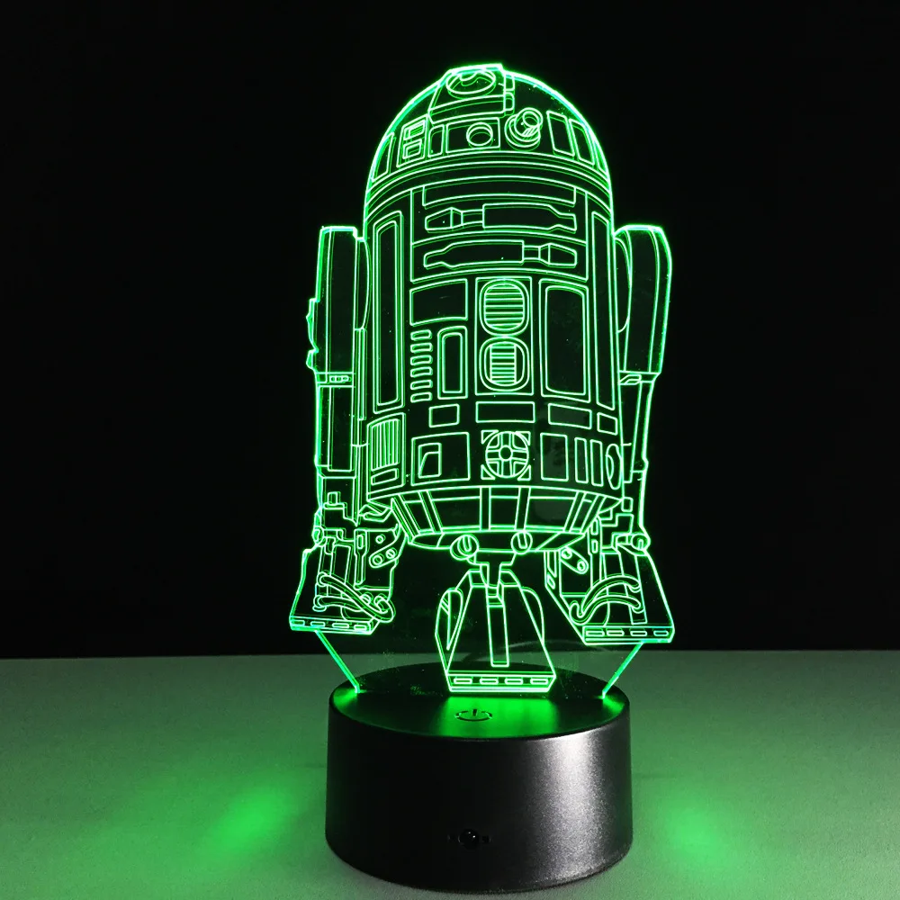 2016 NEW Strange Star Wars Warships Action &ampToy Figure Gift 3D LED Table Lamp Template 7 Color Changing Figures | Игрушки и хобби