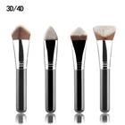 Горячая Распродажа 3D4D Черный деревянной ручкой основа кисти для макияжа лица смесь Профессиональный макияж Косметические щетка инструмент