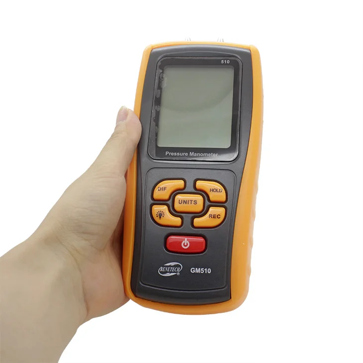 BENETECH GM510 ручной перепада давления Манометр цифровой газовый манометр