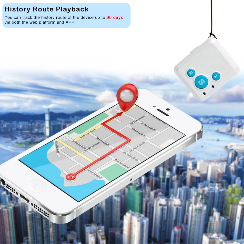 Двусторонняя связь в режиме реального времени gps трекер RF-V16 портативное мини-устройство слежения для детей пожилых людей SOS голосовой монитор бесплатное приложение отслеживания