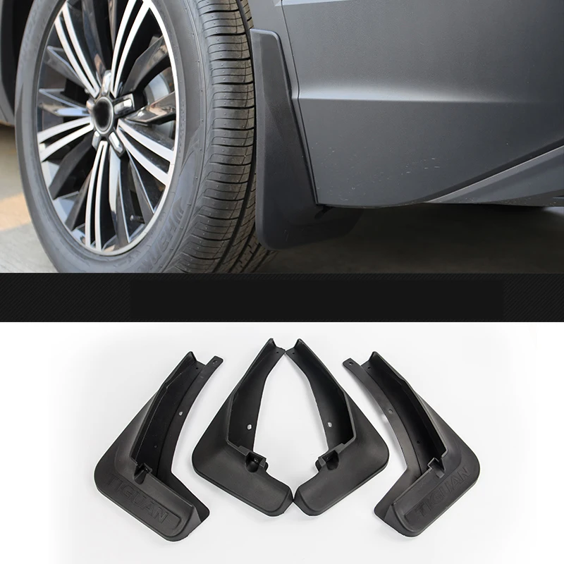 Lsrtw2017 Abs Car Wheel Mudguard Mud Fender for Volkswagen Tiguan - Color Name: product picture