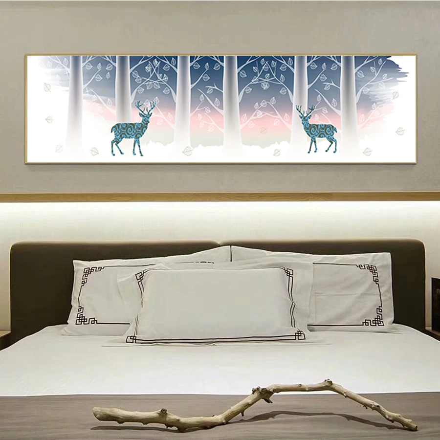 Nordic Decor Wall Art Poster and Prints Lucky Christmas Tree Canvas Print Painting Picture for Living Room LONG0029 | Дом и сад
