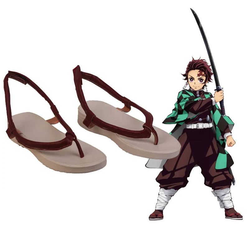 Обувь для костюмированной вечеринки Cosroad Kamado Tanjirou обувь косплея Демон Kimetsu no Yaiba