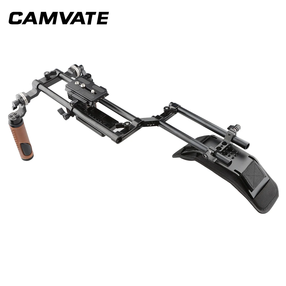 CAMVATE плечевой Риг для камеры с поролоновой накладкой и ARRI розеткой двойной
