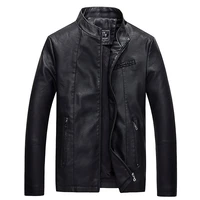 mens pu jackets coats autumn winter motorcycle biker faux leather jacket men clothes thick velvet coats size m 3xl