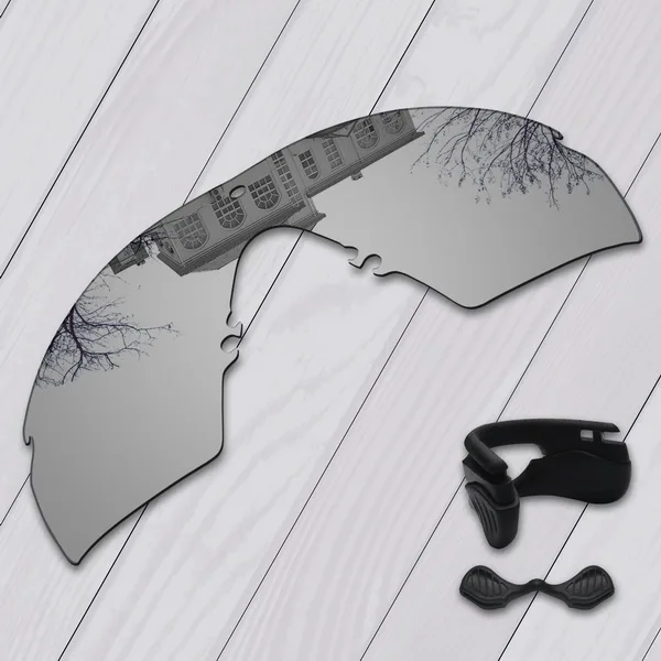 Silver-Nose Pads E.O.S поляризованные улучшенные Сменные линзы для Оукли M Frame 2,0 Strike солнцезащитные очки-несколько вариантов - Цвет линз: Silver-Nose Pads