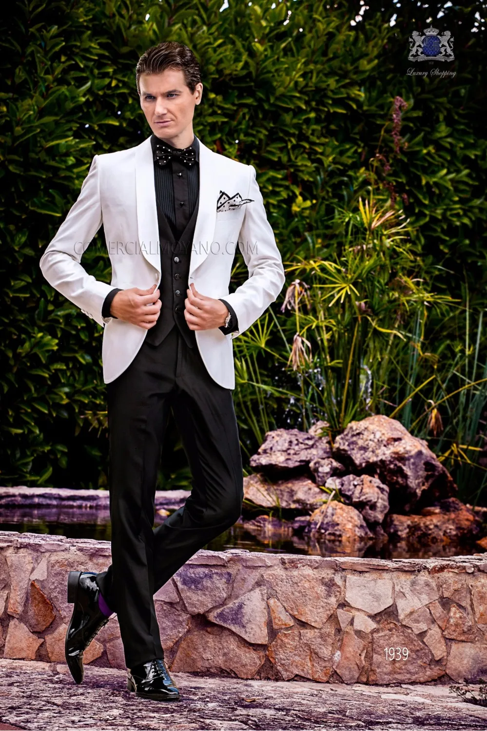 2017 последний дизайн пальто брюки итальянский белый черный мужской костюм